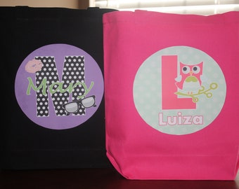 Girls Personalized Tote Bag