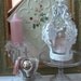 RESERVED For MARSHA-Metal Crown-Candle Holder-Crystals-Hearts-Princess Room-Shabby-Wedding-Vintage-Romantic-Marie Antoinette.