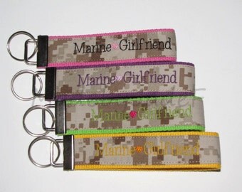 Marine Girlfriend Key Fob Many Colors Available Show Your Love