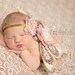 newborn beaded butterfly wings with headband gold dusty rose sparkle amazing photo prop
