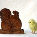 Vintage Wooden Rooster Napkin holder
