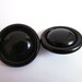 Large Black Earrings - 1980s Oversize Earrings - Vintage Earrings