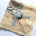 LIMITED EDITION - Royal Something Blue Bride Wedding Hanky, Bridal Shower Gift, Gift for Bride, Luxury Vintage-Style Lace Handkerchief
