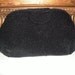 Vintage 1960's/70's Black Beaded Clutch from Saks Fifth Avenue