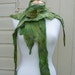 Forest Fae Leafy Floaty Nuno Felt Scarf
