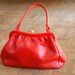 25% OFF SALE / vintage 1950s red handbag