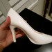 Ceramic CiNderella slipper white high heel pump planter