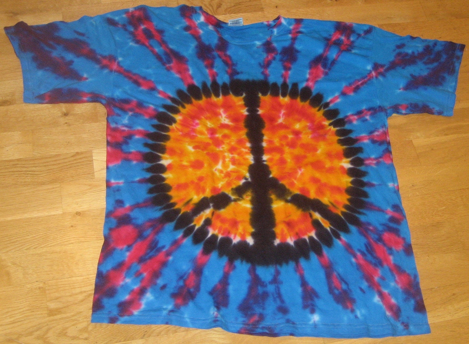 Tie Dye Adult Xl Peace Sign 5473