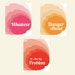 Set of 3, 11x14, Whatever, Danger Ahead, It's Not My Problem, Pink, Orange, Red