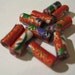 Red/Orange Origami Inspiration Rolled Paper Beads