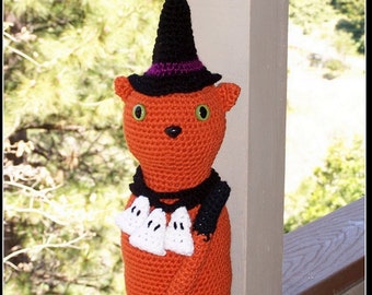 Items similar to Crochet Scarecrow Door Sto, art doll ...