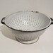 Vintage White Enamelware Colander