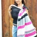 Baby Ring Sling with Reversible 2 Layers of Printed Panel Cotton - Stripe Sonata -Baby Carrier Wrap With DVD