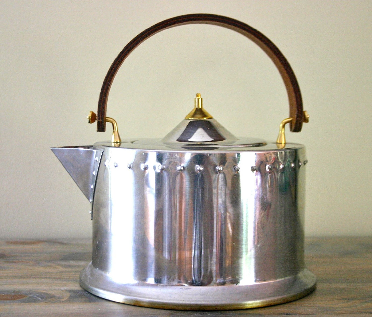 Vintage Italian Bodum Chrome Tea Kettle