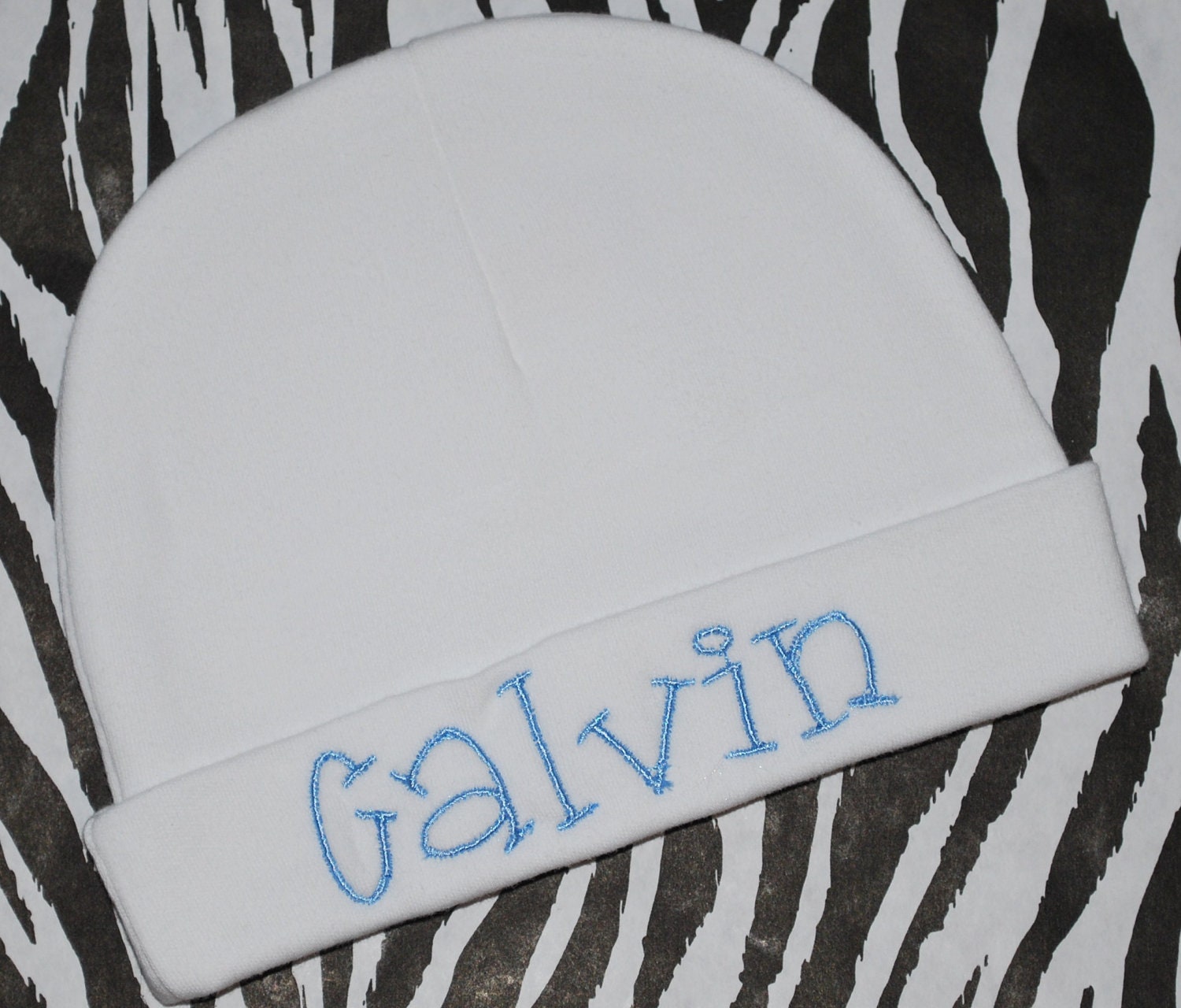 Personalized Infant / Baby Hat / Beanie Monogrammed Baby Boy / Girl Coming Home Outfit Baby Blue