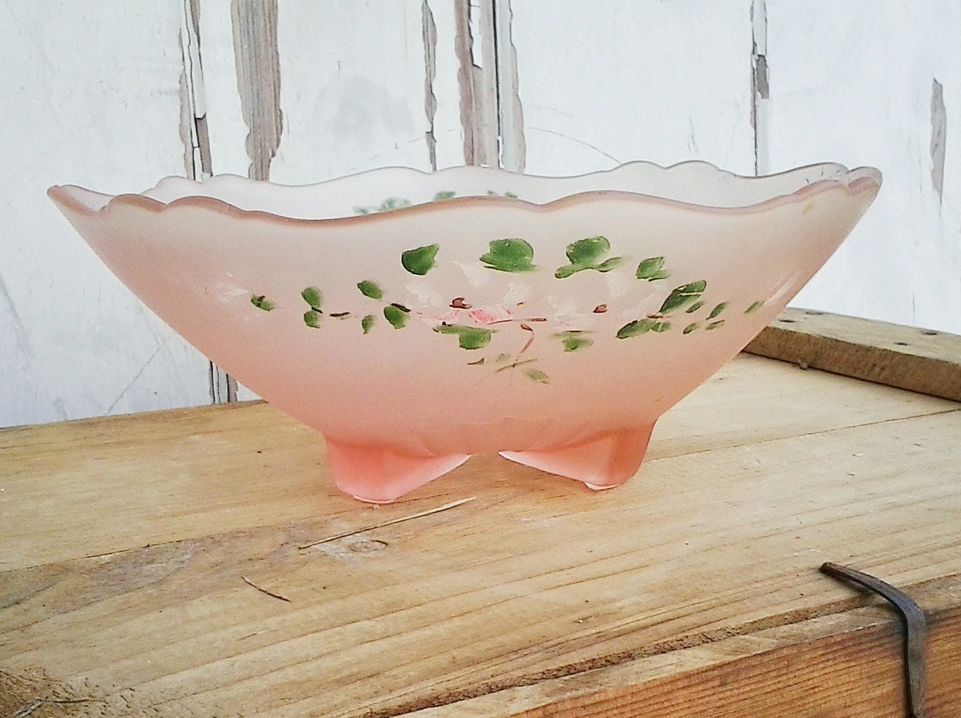 Pink Dish Bowl Bathroom Vanity