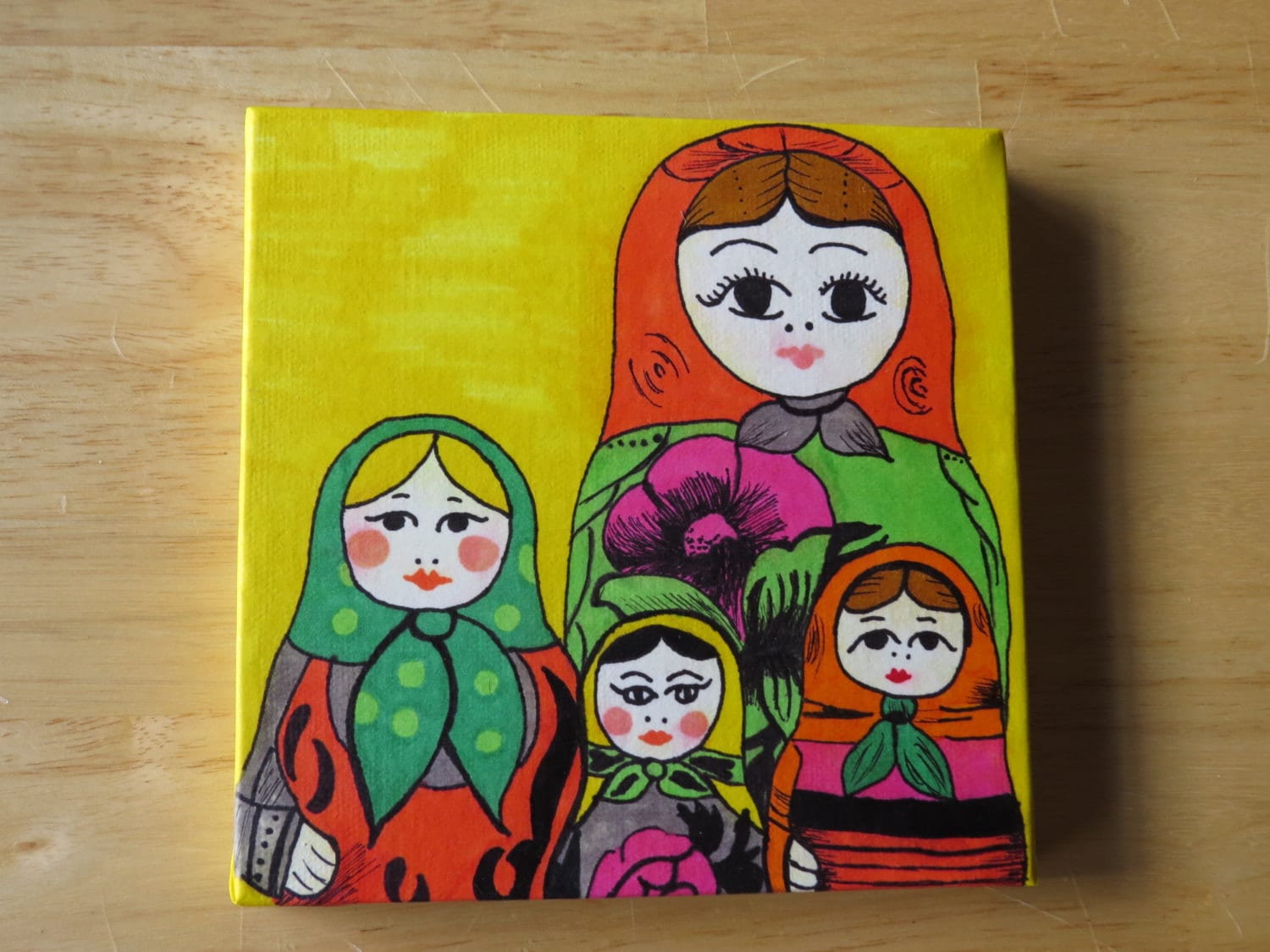 Matryoshka Doll Draw Russian Nesting Dolls Matryoshka Drawing Ready To Ha.....