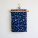 Vintage French Fabric // 1970 // abstract geometric design // bright neon colours // lime green // royal navy blue // hot pink