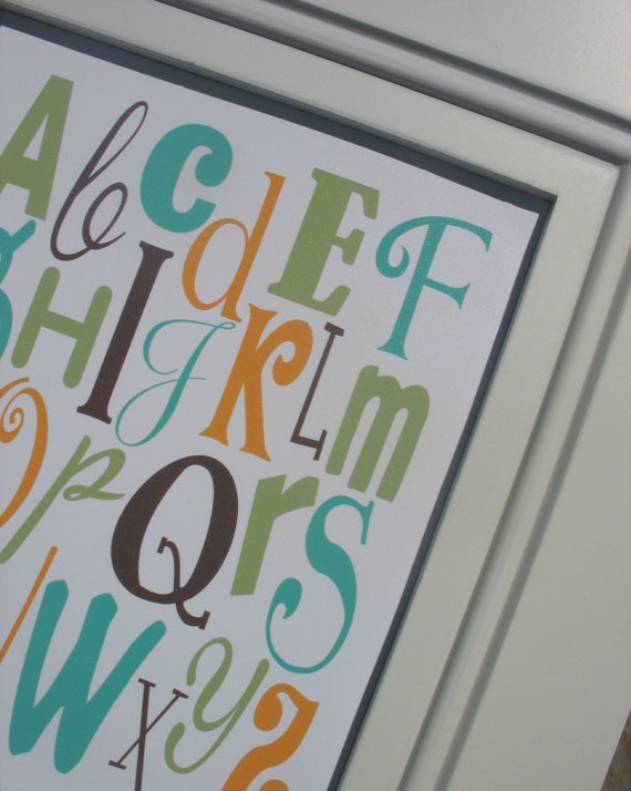 alphabet print by vinylwalldecorandmor on etsy