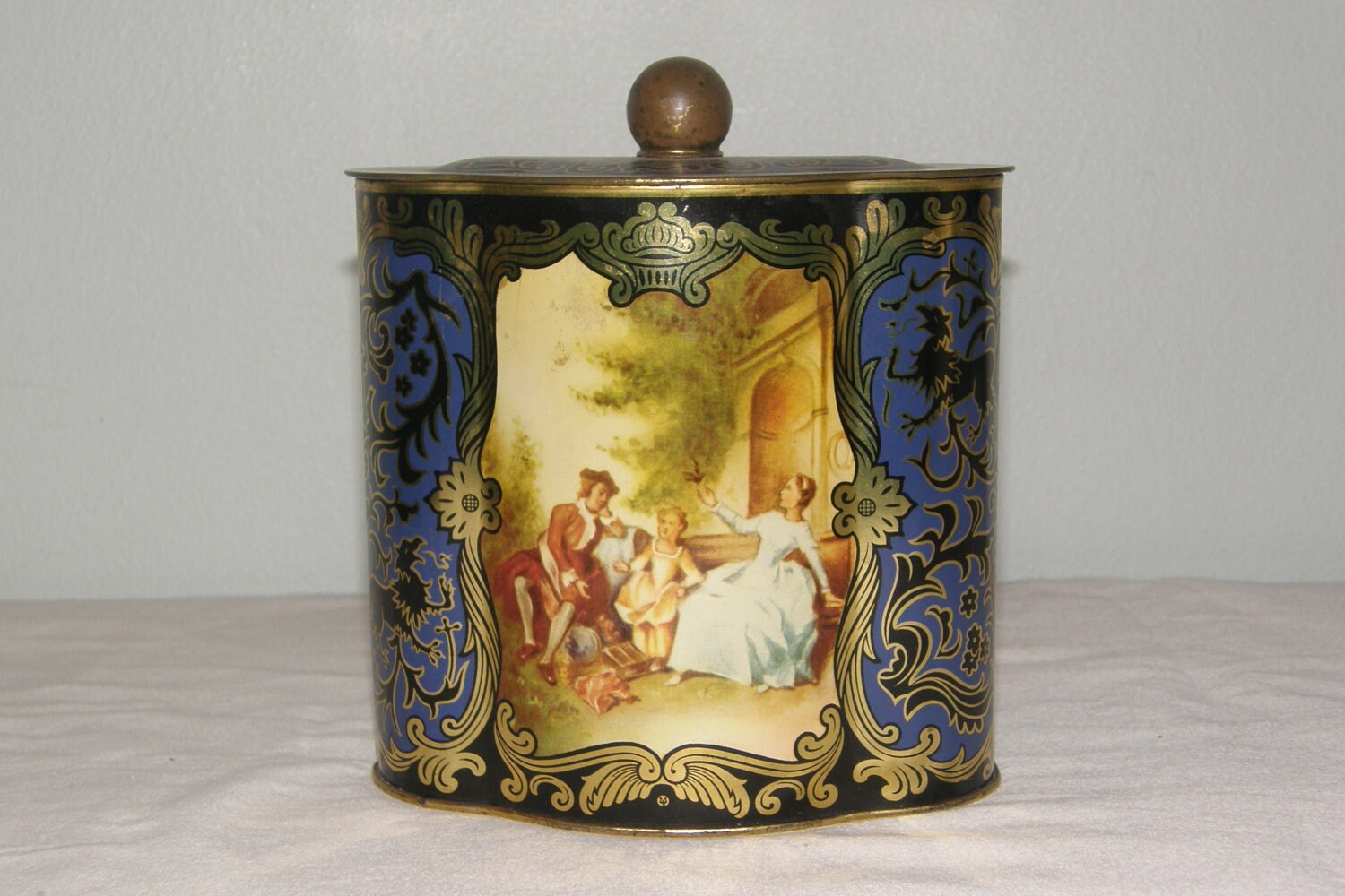 Tin Container made in Western Germany Maker Unmarked