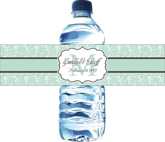 100 Wedding Water Bottle Labels - Personalized Labels - Wedding Water Labels - Custom Water Bottle Labels - Waterproof Water Bottle Labels Il_570xn