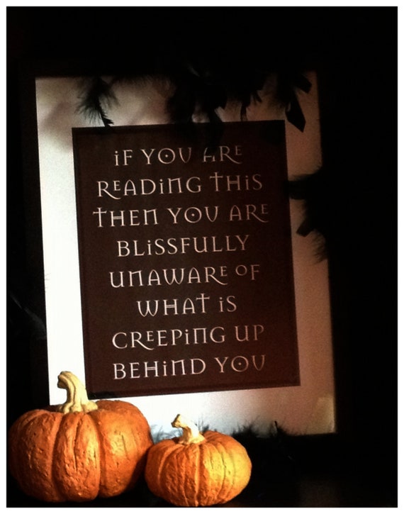 Items similar to Spooky Halloween Message Print on Etsy