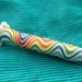 Glass Pipe / Chillum / Bat / One Hitter - Rainbow Through the Clouds - FREE SHIPPING
