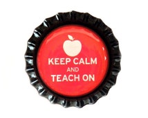 Unique teacher bottle cap related items | Etsy