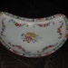 Rare Bone Dish Crown England Sutherland Pattern 633 Garland of Flowers & Diamonds