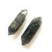Tibetan Black Quartz Points 43mm and 46mm Raw Rough Natural 2 Crystals Double Terminated (Lot No. 1016)