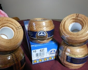 DMC Cebelia thread #437 Camel/ Tan color