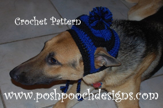 Instant Download Crochet Pattern Large Dog Striped