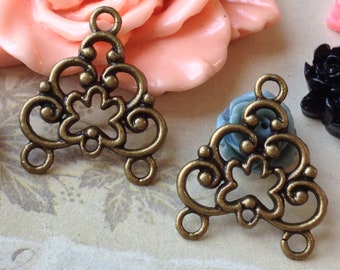 18 x 22 mm Antiqued Bronze (One-Sided) Connectors (.st).