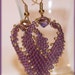 Download Russian leaf earrings with pearl Beading Pattern PDF tutorial