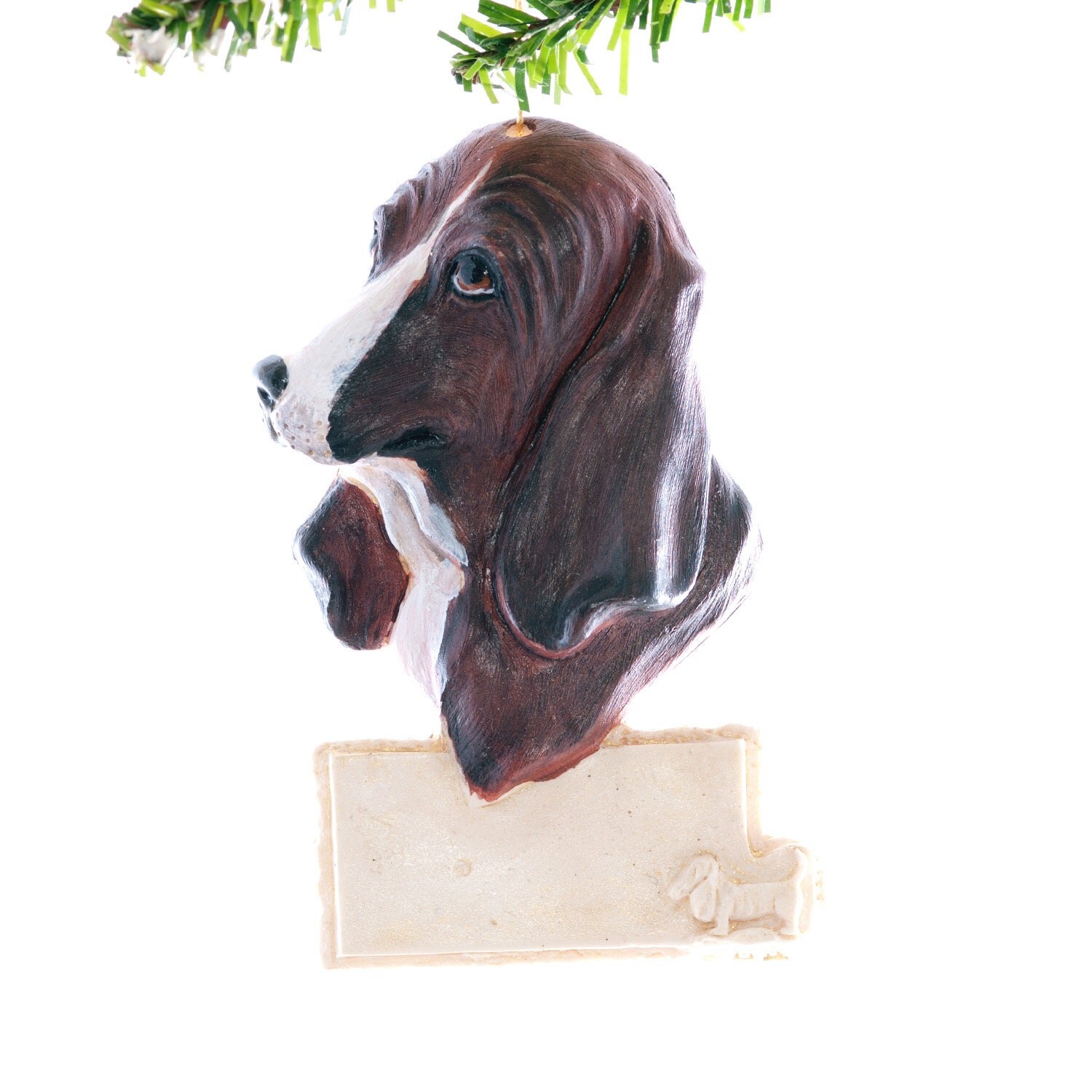 basset hound christmas ornament personalized ornament with basset hound christmas ornament personalized ornament with