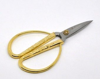 Scissors Gold Dragon Phoenix Wide Handle Thread Sharp Scissor's 5" - Ships IMMEDIATELY from California - T71
