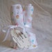Baby Girl Flannel Burp Cloths - 100% Cotton - Pink Ladybugs