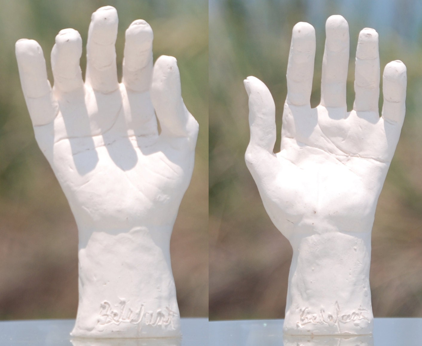 Pair of Hand Sculptures Original Work