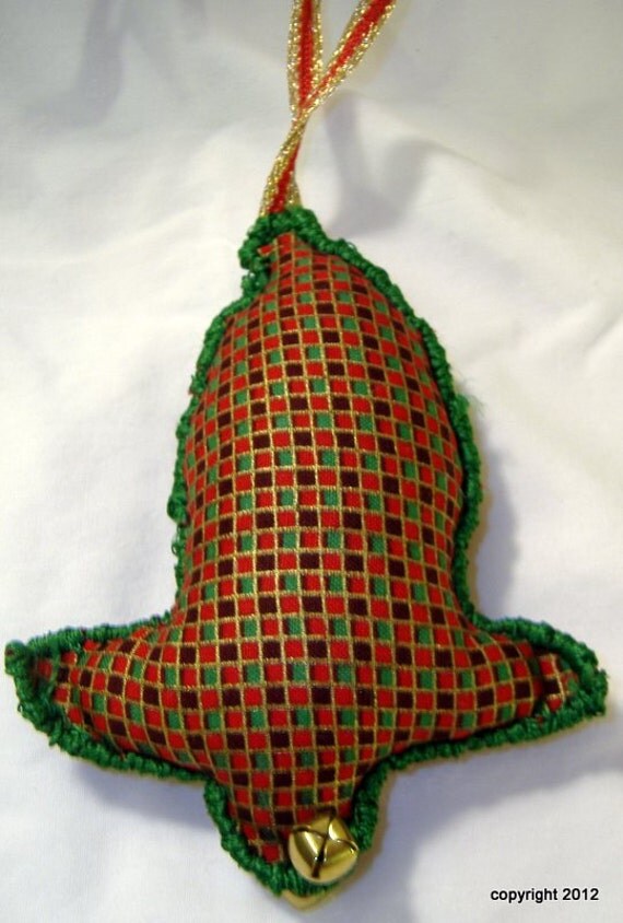 Items similar to Fabric Bell Christmas Ornament (4 to choose fromprice
