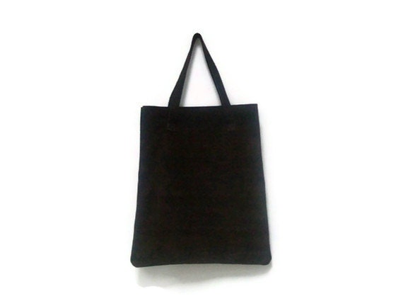 Brown Suede Leather Tote bag Shopper