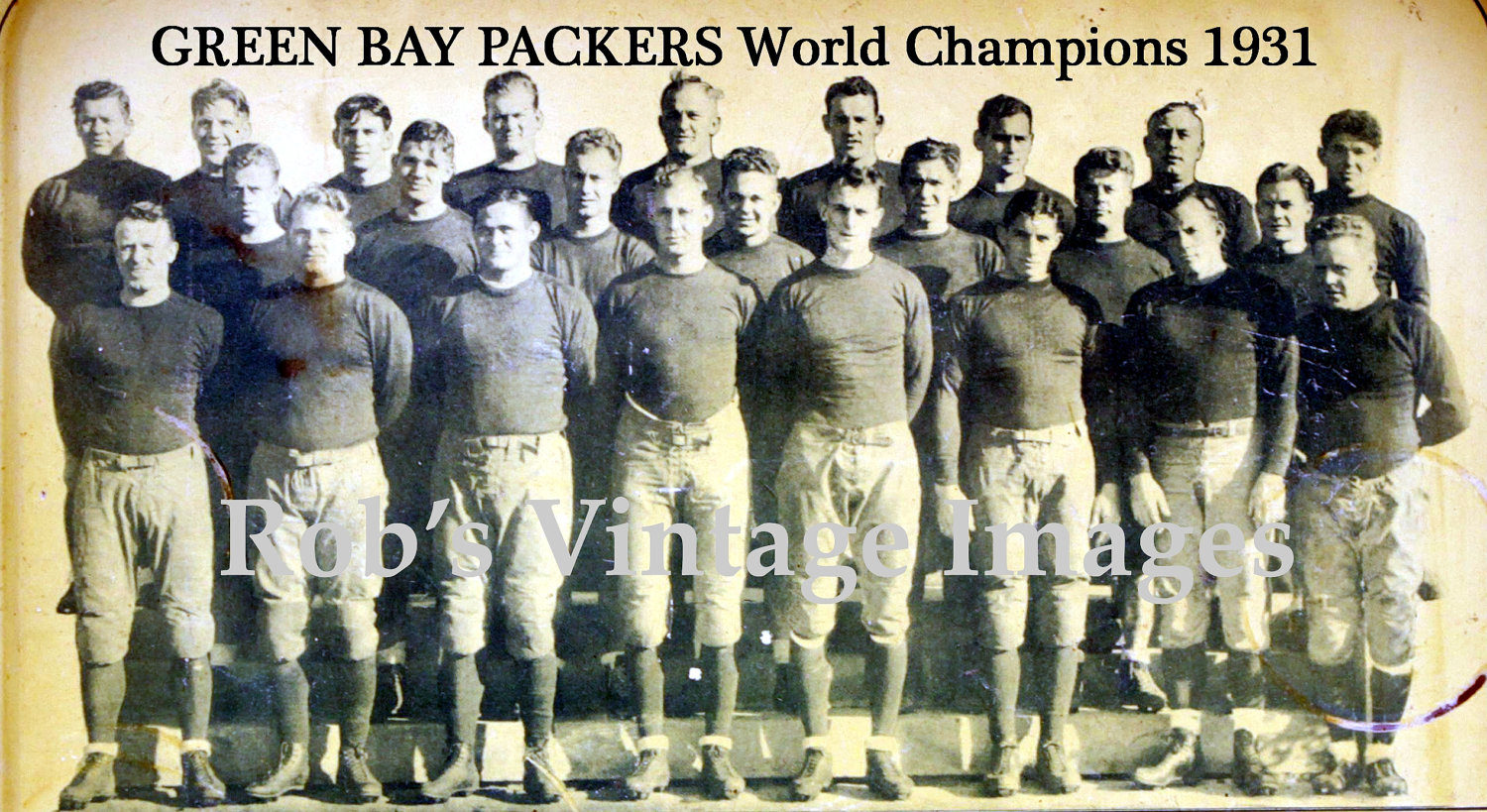 Green Bay Packers 1931 NFL World Champion By RobsVintageImages