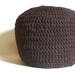 Crocheted Pouf -ottoman, foot stool, floor pillow - MADE-TO-ORDER