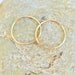 Small Seamless Sleeper Hoops, 14K Gold Filled, Thin 24 Gauge, 10mm