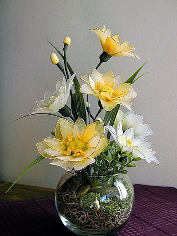 Handmade Nylon Flower Arrangement
