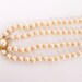 Vintage Trifari Pearls Necklace Double Strand Signed Crown Trifari Glass Pearls 1950s Jewelry