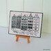 Dutch Houses Art Card - Black Print