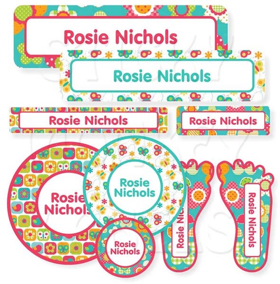 Daycare Label Pack All Things Spring by StickyMonkeyLabels on Etsy