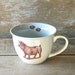 Mug This Little Piggy, Tea Cup Style Mug, 14 oz Teacup, Dishwasher safe, Ready to ship