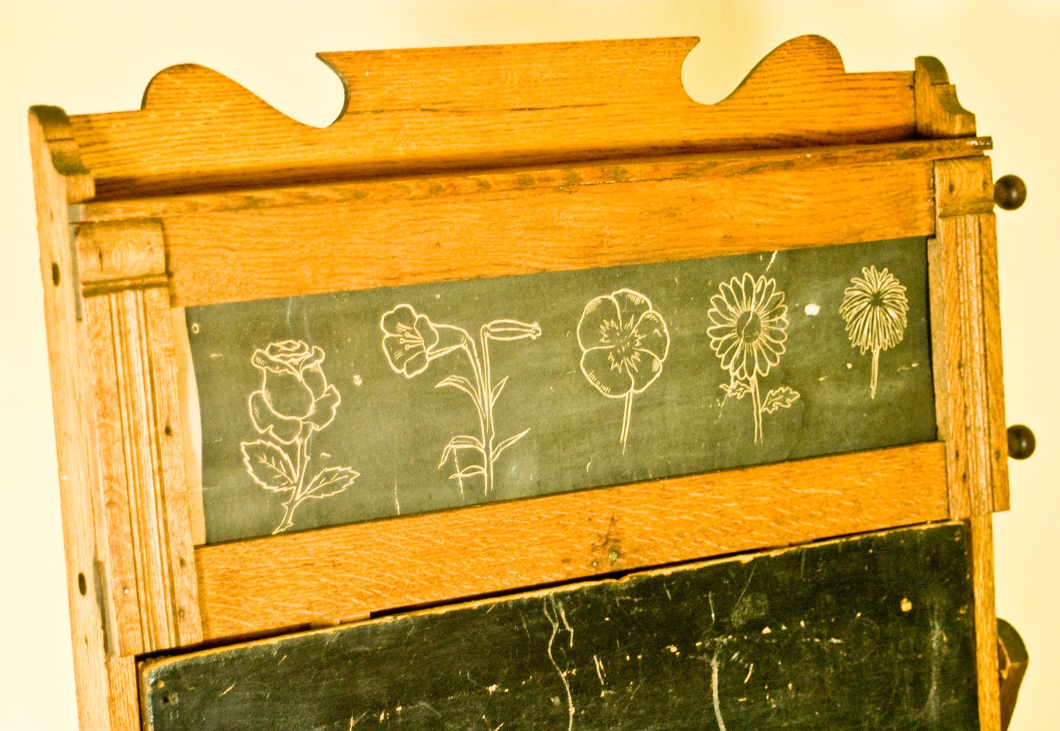 Chautauqua Desk Antique Childrens Blackboard Easel and