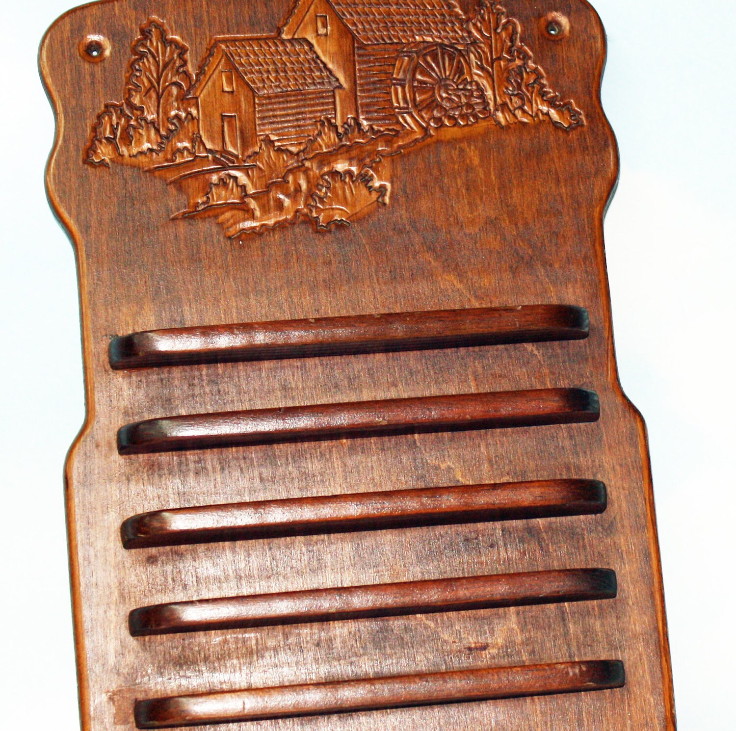 Vintage Wood Thimble Holder